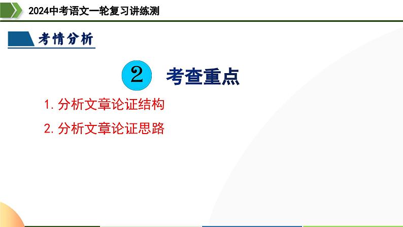 第31讲 论证结构与论证思路-2024年中考语文一轮复习课件06
