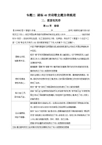 2024年中考语文考点精练---专题二 课标40首诗歌主题分类梳理（二）边塞征战诗