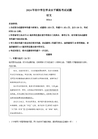 2024年山东省临沂市兰山区中考一模语文试题 （原卷版+解析版）