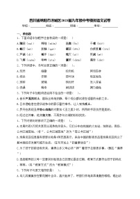 四川省绵阳市涪城区2023届九年级中考模拟语文试卷(含答案)