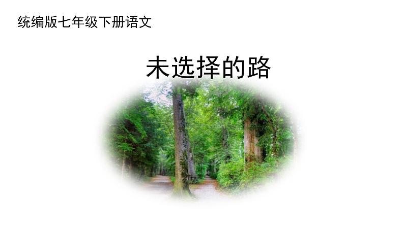 第20课《外国诗二首——未选择的路》课件 2023—2024学年统编版语文七年级下册第1页