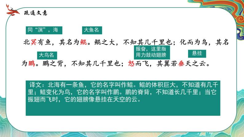 北冥有鱼 PPT 初中语文人教部编版八年级下册04