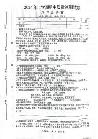 湖南省岳阳市岳阳县2023-2024学年八年级下学期期中测试语文试卷