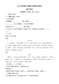 上海市奉贤区2023-2024学年七年级下学期期中语文试题（原卷版+解析版）