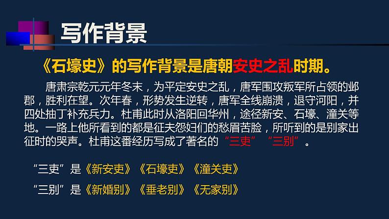 石壕吏PPT课件1第3页