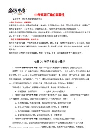 专题04 句子的衔接与排序-【真题汇编】三年（2021-2023）中考语文真题分项汇编（全国通用）