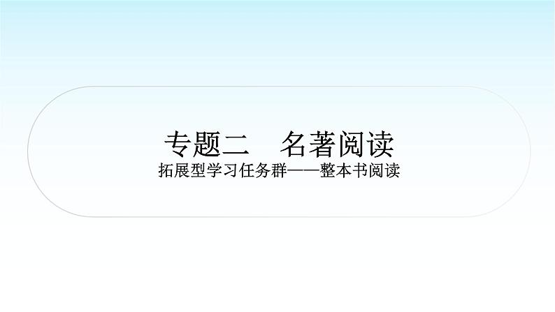 中考语文复习综合性学习专题二名著阅读课件01