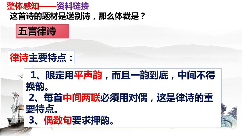 部编版八下语文第六单元课外古诗之《送友人》同步课件08