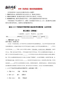 新中考语文模拟卷（三）（山东部分地区省卷）-2024年新中考地区语文适应性考试模拟卷（新中考地区适用）