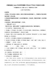湖北省孝感市孝感高新区2023-2024学年八年级下学期期中语文试题（原卷版+解析版）