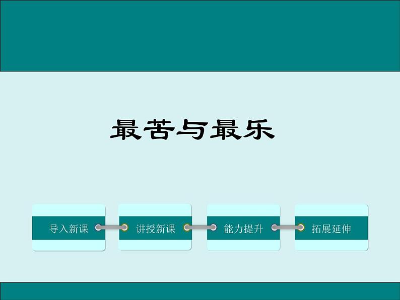 部编版语文七年级下册《最苦与最乐》优课教学课件第1页