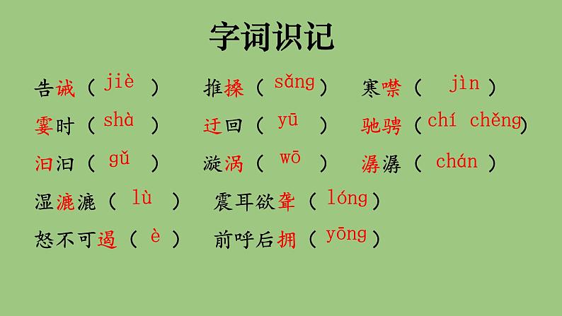 部编版语文八年级下册《壶口瀑布》同课异构教学课件第6页