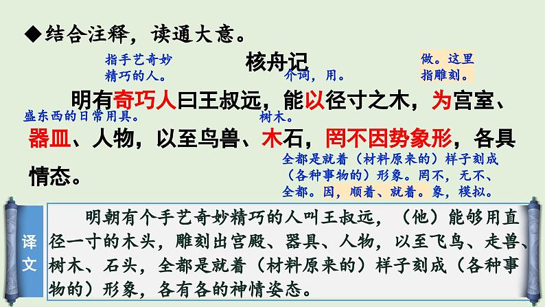 部编版语文八年级下册《核舟记》优课教学课件第8页