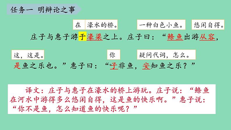 部编版语文八年级下册《庄子与惠子游于濠梁》优课教学课件第6页