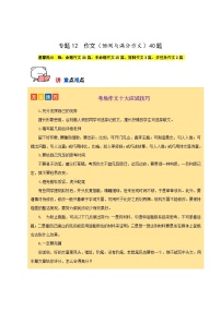 专题12 作文（预测与满分范文）40题试卷-【讲练测】2023-2024学年七年级语文下学期期中专题复习（全国通用）
