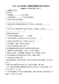 广东省惠州市龙门县2023-2024学年七年级下学期期中语文试题（原卷版+解析版）