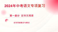 中考语文专项复习-古诗词曲整合与集训课件
