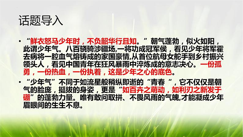 中考语文作文素材积累：青年榜样  课件第3页