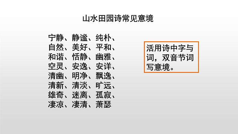 山水田园诗复习  课件-  中考语文二轮专题第7页