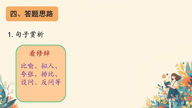 中考语文二轮专题复习：《记叙文阅读之字词句的赏析》课件06