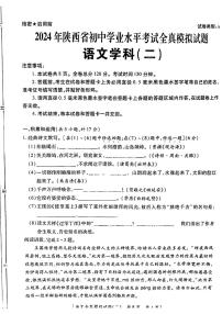 2024年陕西省咸阳市部分学校中考一模语文试题