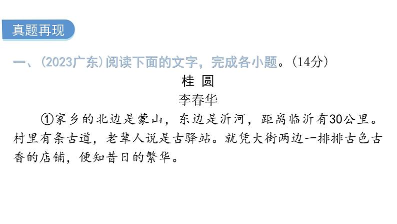 中考语文复习现代文阅读第二节文学类文本阅读课件05