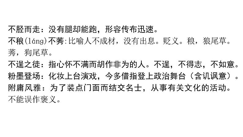 中考语文复习易错成语释义及运用课件第3页