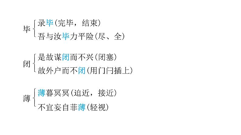 中考语文复习文言文知识常见文言词汇汇总课件05