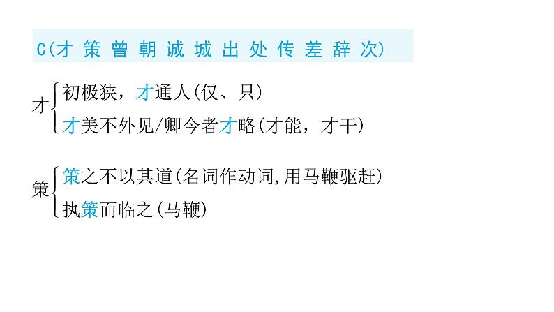 中考语文复习文言文知识常见文言词汇汇总课件06