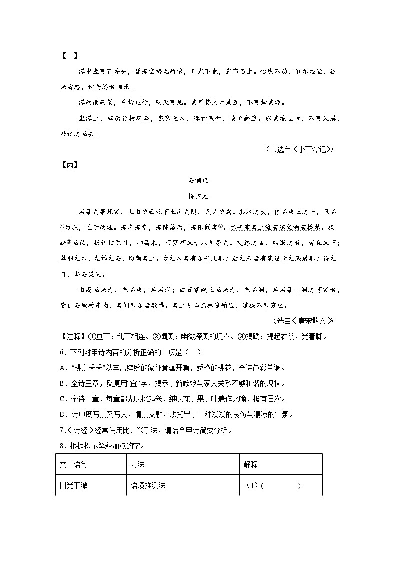 江苏省连云港市灌云县2023-2024学年八年级下学期期中语文试题（含解析）第3页