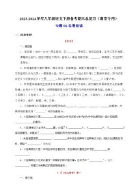 专题06 名著阅读-2023-2024学年八年级语文下册备考期末总复习