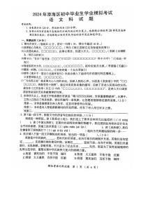 2024年广东省汕头市澄海区中考一模语文试题