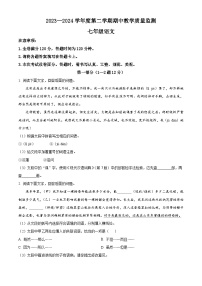 河北省保定市高碑店市2023-2024学年七年级下学期期中语文试题（原卷版+解析版）