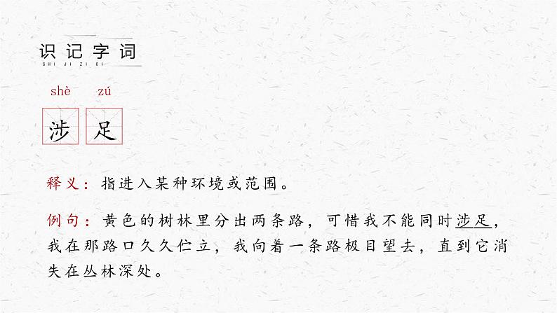 20《未选择的路》教学课件-(同步教学)统编版语文七年级下册名师备课系列06