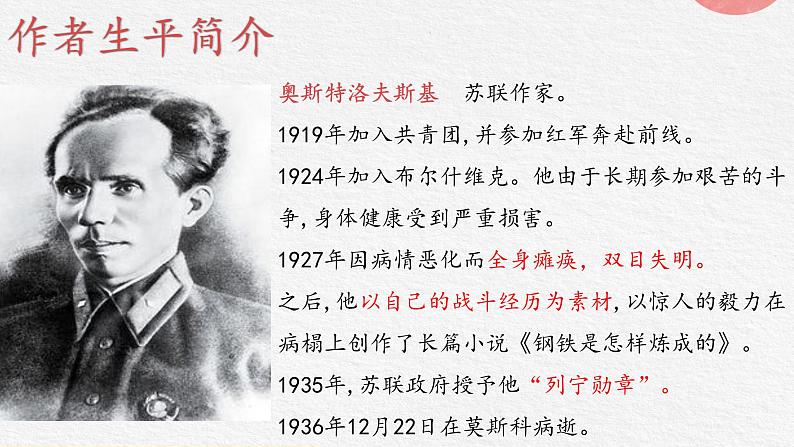 2024-2025学年部编版八年级语文下《钢铁是怎样炼成的》名著课件第6页
