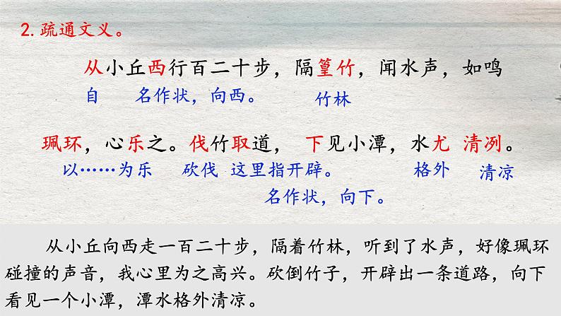 2024-2025学年部编版八年级语文下八下10《小石潭记》课件第8页