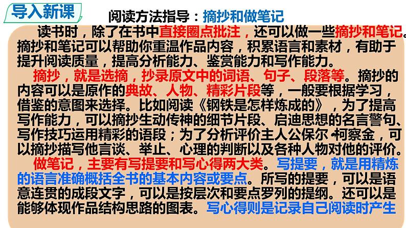 八下语文名著阅读《钢铁是怎样炼成的》同步课件第5页