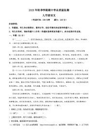 36，广西壮族自治区钦州市浦北县2023-2024学年九年级上学期期中语文试题