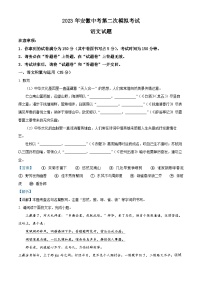 10，2023年安徽省安庆市中考二模语文试题
