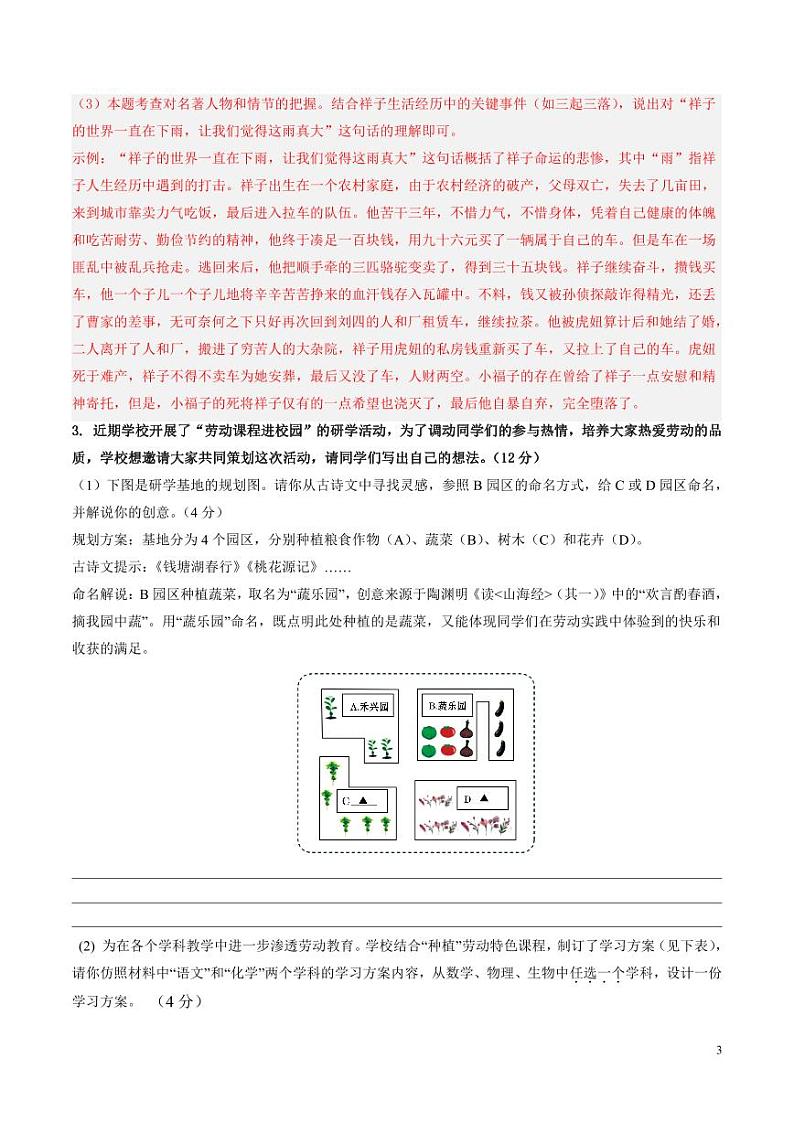 2024年中考押题预测卷02（安徽卷）语文（解析版）03