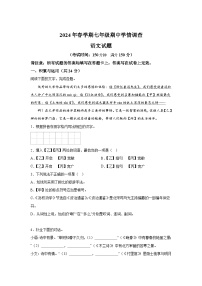 江苏省泰兴市2023-2024学年七年级下学期期中 语文试题（含解析）