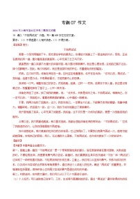 2022-2024年上海市16区中考二模语文试题分类汇编：作文（详解版）