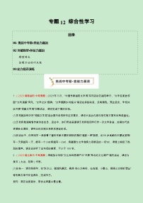 专题12 综合性学习（查补能力·提升练）-【查漏补缺】2024年中考语文复习冲刺过关（全国通用）