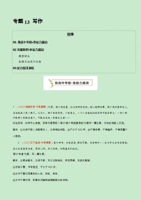 专题13 写作（查补能力·提升练）-【查漏补缺】2024年中考语文复习冲刺过关（全国通用）