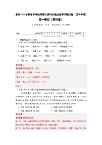 新省中考统考语文模拟卷（一）（辽宁卷）2024年新中考地区语文适应性考试模拟卷（新中考地区适用）（解析版）
