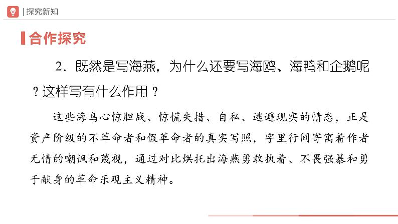 人教部编版 语文 九年级下册 1.4海燕 课件+教学设计+学习任务单+练习05