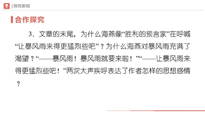 人教部编版 语文 九年级下册 1.4海燕 课件+教学设计+学习任务单+练习06