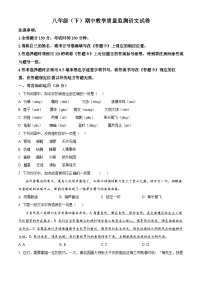 四川省眉山市洪雅县2023-2024学年八年级下学期期中语文试题（原卷版+解析版）