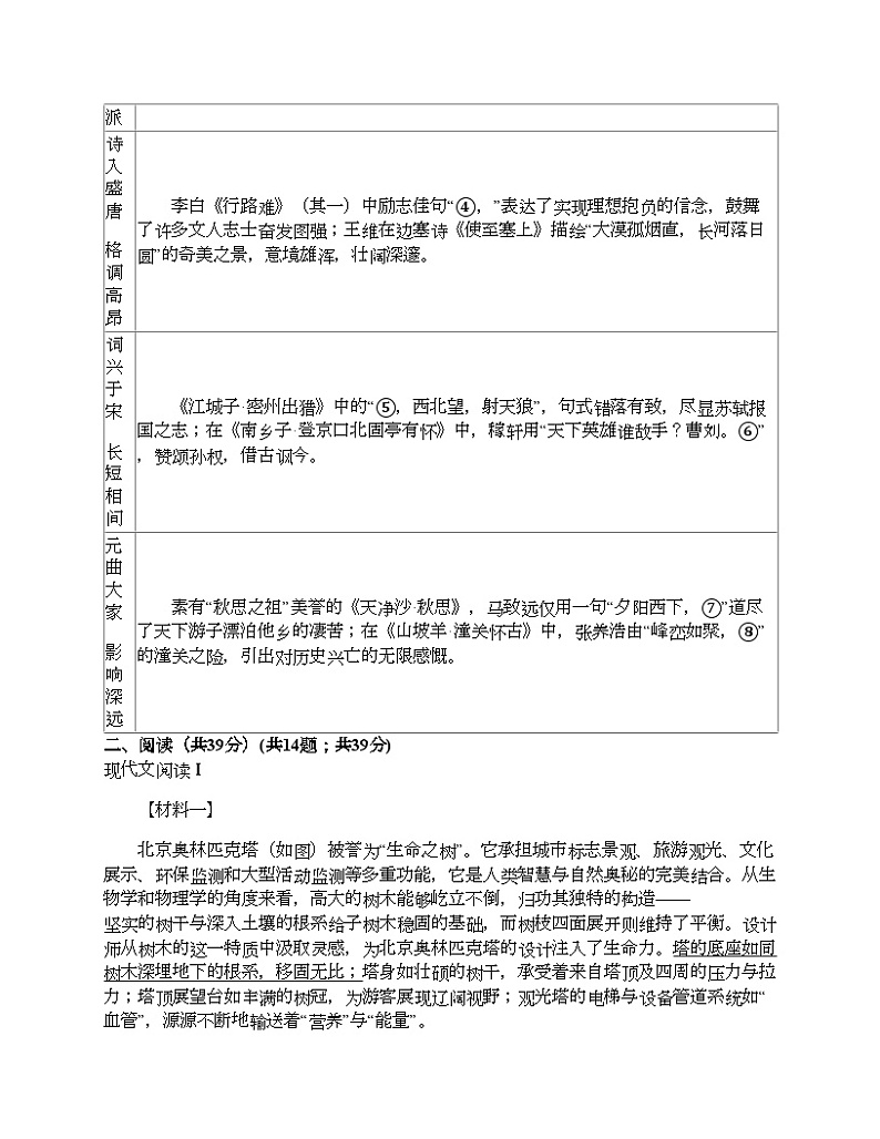2024年广西南宁市中考模拟语文试题第3页