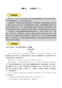 专题08  小说阅读（二）-2024年中考语文一模真题分类汇编（山东专用）